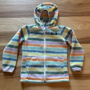L.L. Bean Multicolor Striped Kids Hoodie, size L (6x/7)
